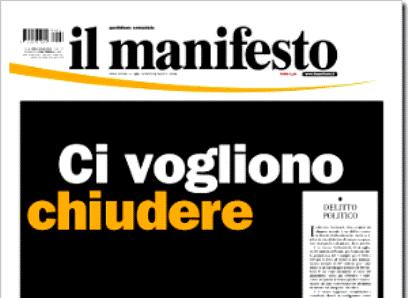 Il Manifesto chiude? Salviamo il Manifesto