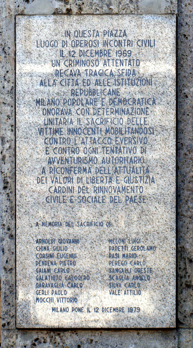 A 44 anni da Piazza Fontana