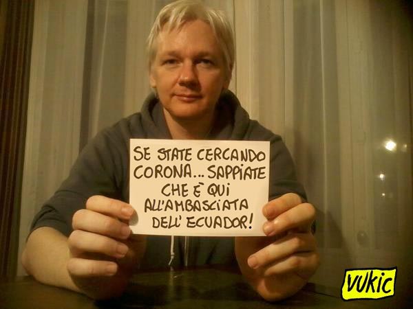 Tessera dell’Ordine dei giornalisti a Jiulian Assange