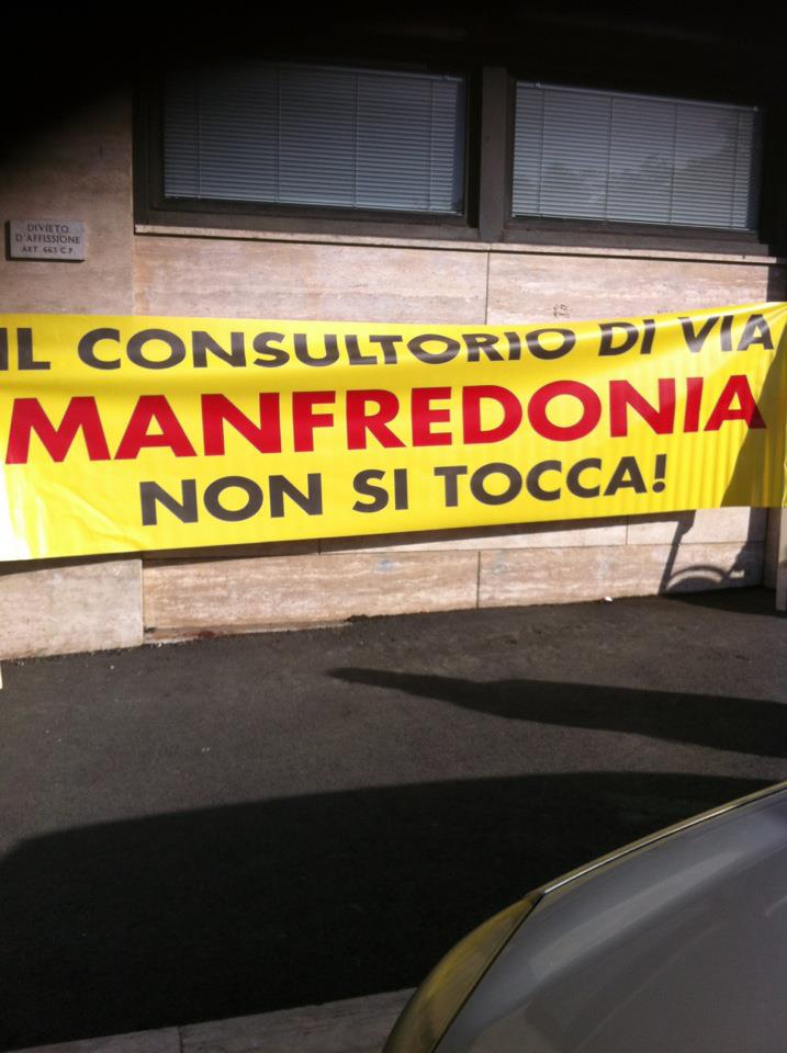 8 marzo: assemblea pubblica in piazza sotto le finestre del consultorio di via Manfredonia, a rischio chiusura