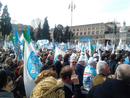 Non sottovalutiamo la manifestazione di piazza del popolo con Berlusconi