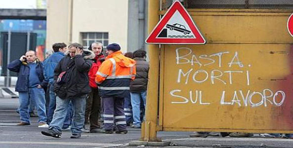 Crescono gli infortuni sul lavoro  (+ 5,2%)