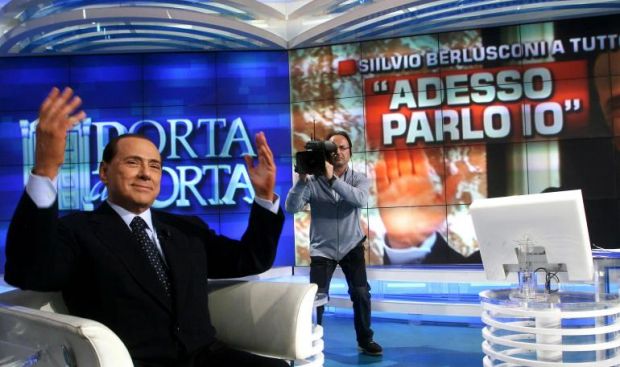 Toh, Berlusconi in Tv!