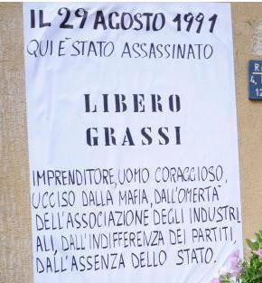 “E’ questione di dignità e di mercato”, Libero Grassi, 22 anni fa