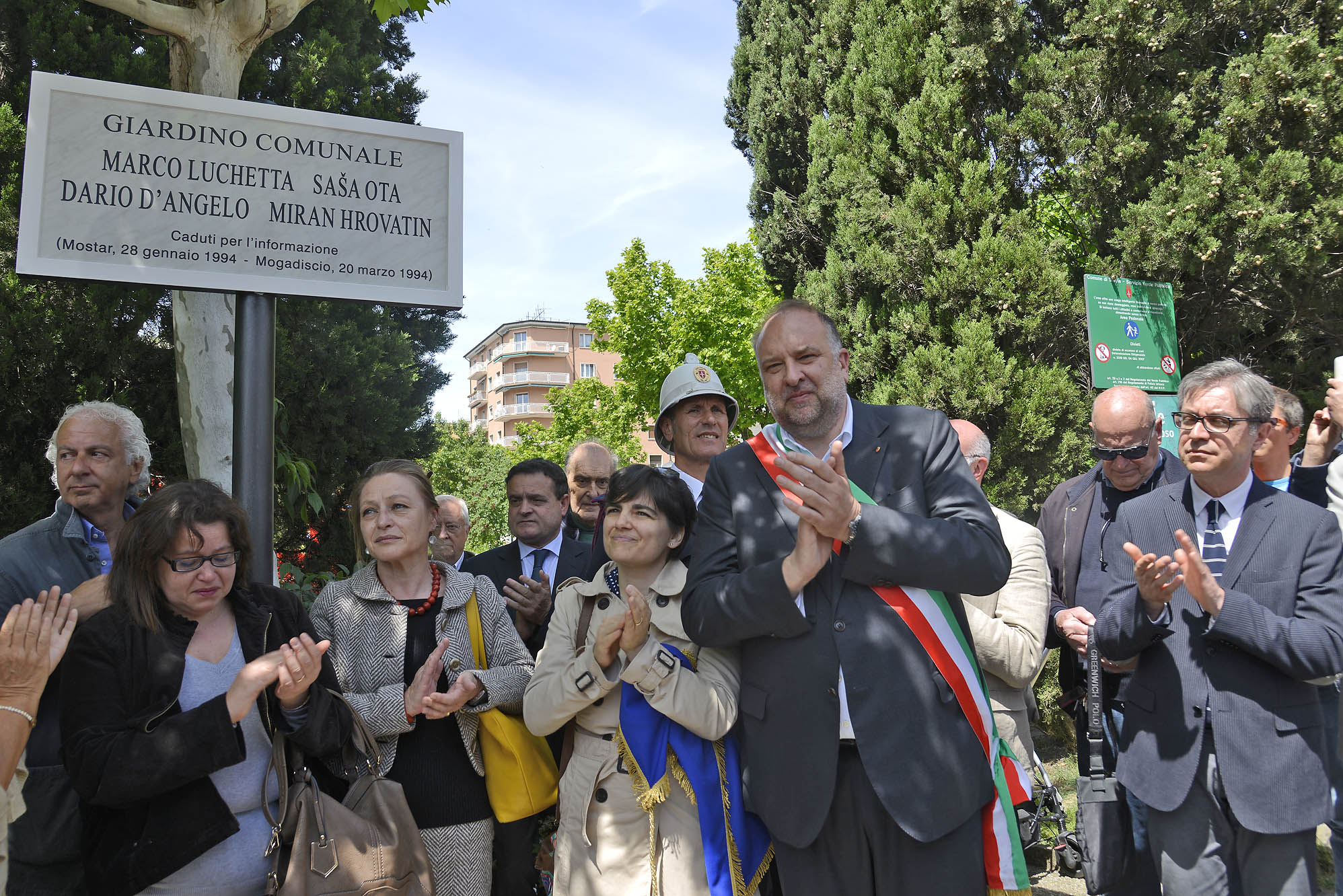 Giornalisti: a Trieste giardino in memoria vittime Mostar. Cerimonia con Siddi e Rossi (Fnsi) per Luchetta, Ota, D’Angelo, Hrovatin