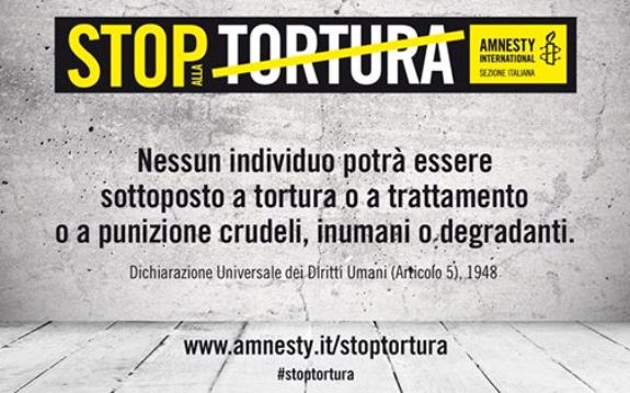 26 giugno: l’Italia introduca il reato di tortura nel codice penale!