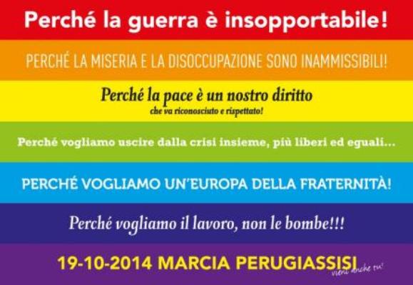 Insieme alla Perugia Assisi contro la “Terza guerra mondiale”