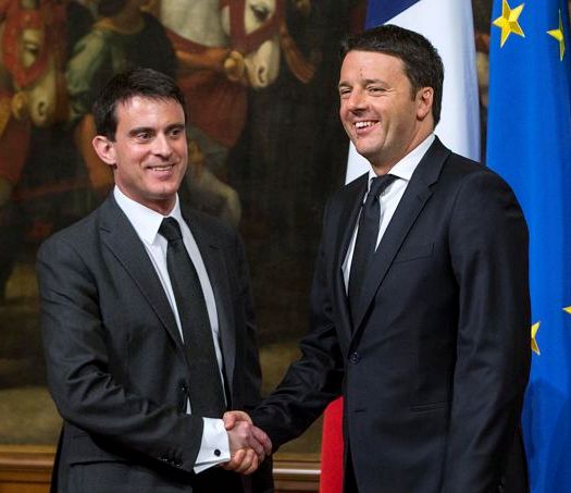 Valls, Renzi e il patto del tortellino