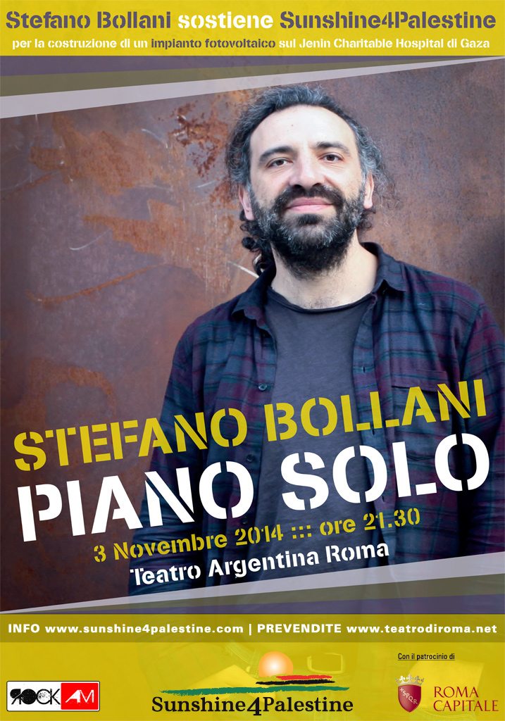 “Light for Gaza!” Stefano Bollani piano solo al Teatro Argentina