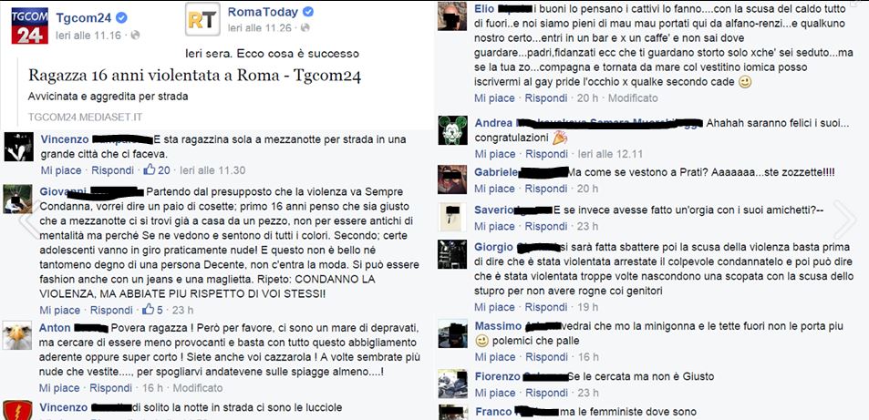 Lo stupro di Roma, facebook e la raccapricciante mancata responsabilità della collettività