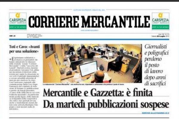 Addio “Corriere Mercantile”