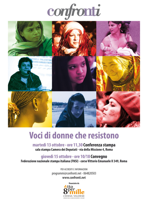 “Voci di donne che resistono”. Martedì 13 ottobre a Roma