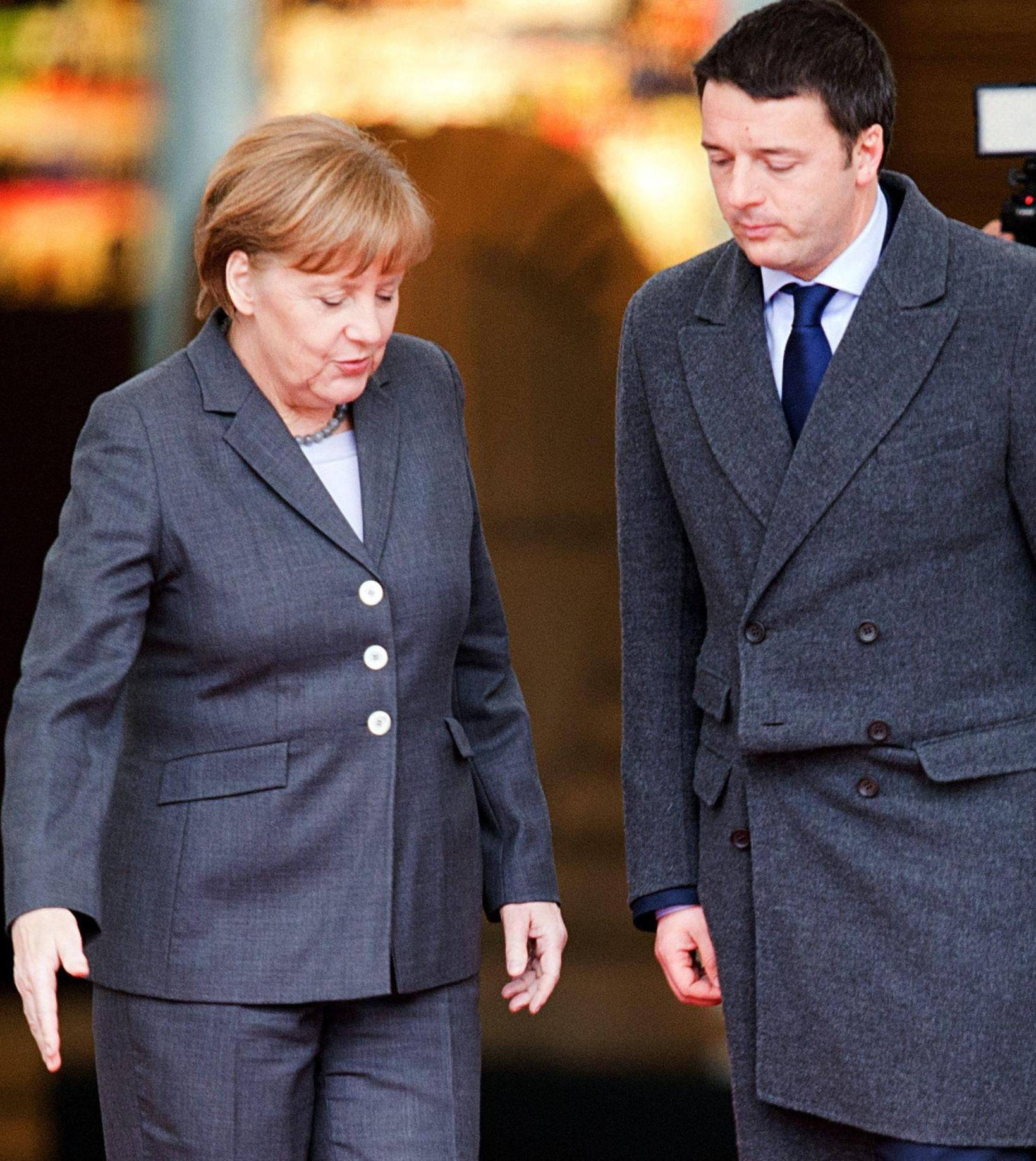 Merkel, Renzi (e Juncker)I Tg di venerdì 29 gennaio