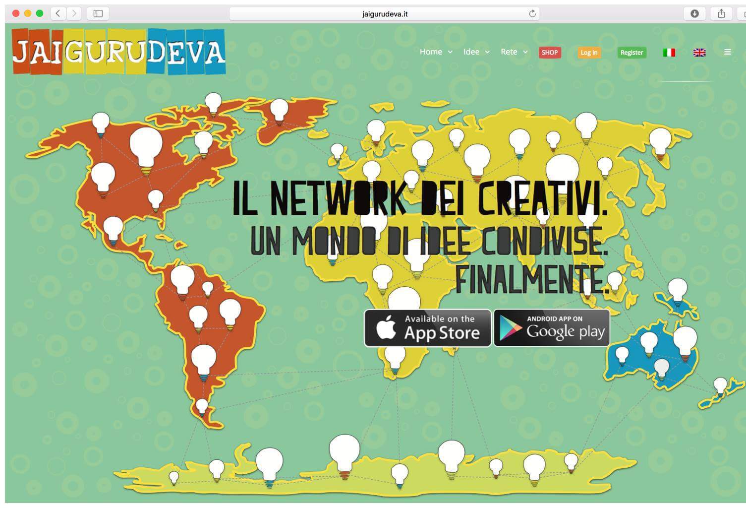 Jai Guru Deva. La App dei creativi e’ online!
