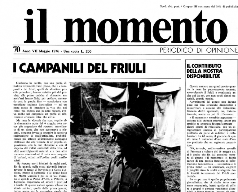 Il giorno dopo (40 anni fa il terremoto del Friuli)