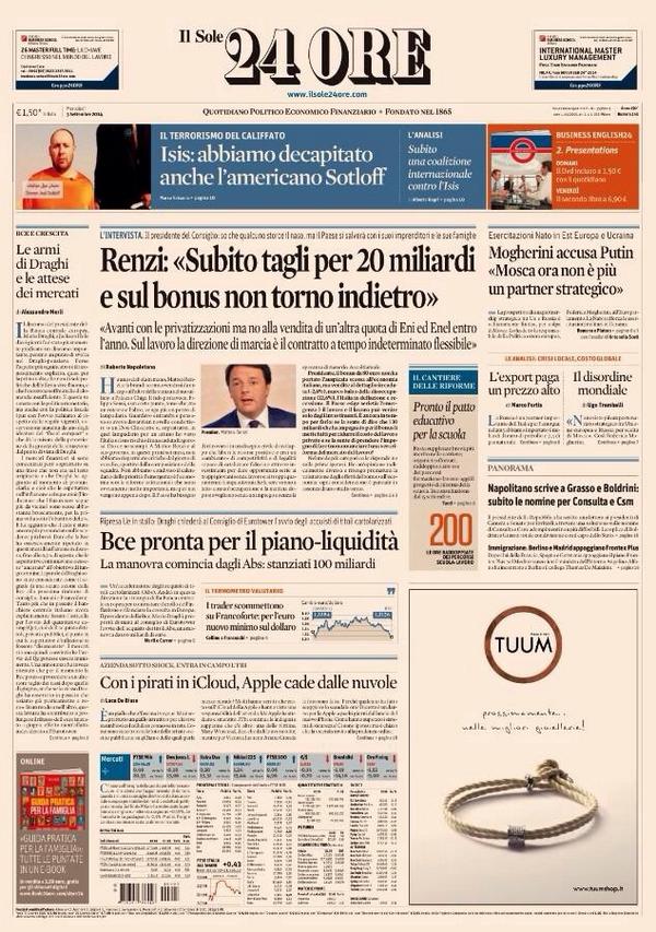 “Articolo senza fondamento scientifico”. Dura nota del Cdr del Sole24Ore