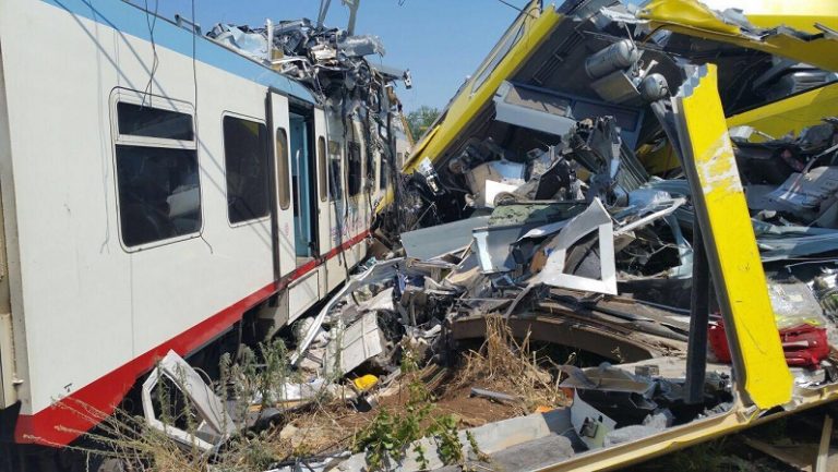 Scontro treni Puglia: la solidarietà dell’Associazione familiari vittime Viareggio