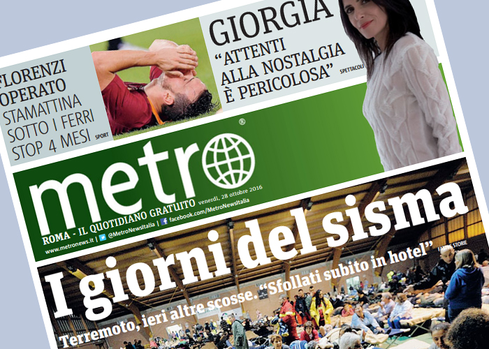 Metro. Fnsi: l’editore annuncia chiusure e tagli, i giornalisti affidano al Cdr 10 giorni di sciopero