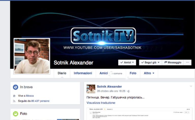 Sasha Sotnik, ancora minacce di morte: “anche dal figlio di un deputato della Duma”