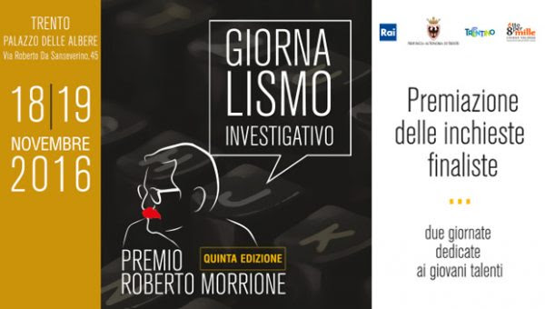 18/19 novembre “Premio Morrione” a Trento