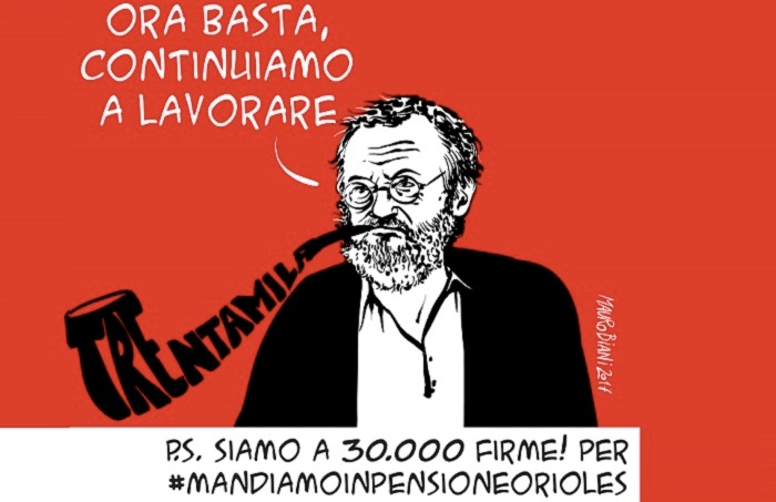 Petizione per Riccardo Orioles, consegnate a Palazzo Chigi le 30mila firme per il riconoscimento della legge Bacchelli