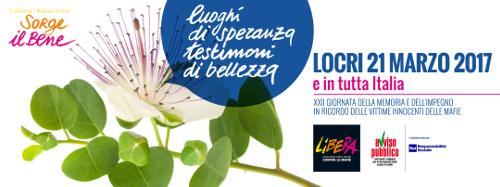 Il 21 marzo a Locri e in 4000 luoghi d’Italia