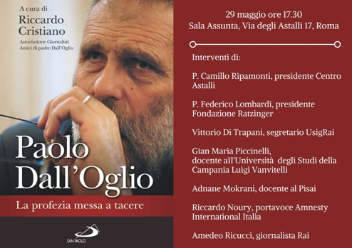“Paolo Dall’Oglio. La profezia messa tacere”. 29 maggio, Centro Astalli