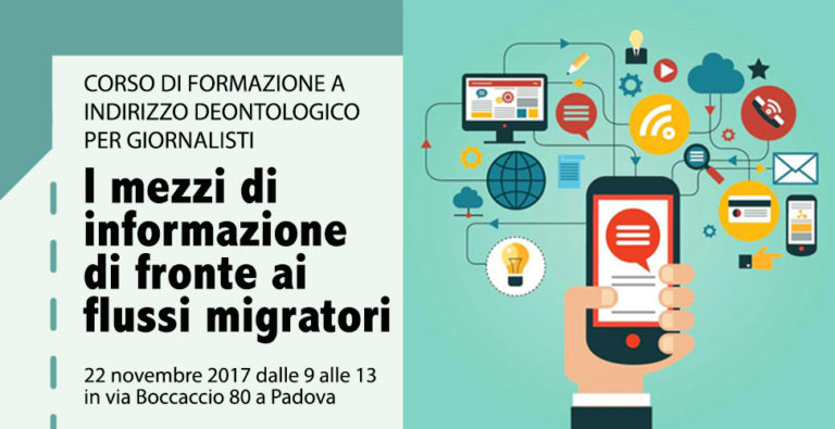 “I mezzi di informazione di fronte ai flussi migratori”. Un corso di formazione a Padova