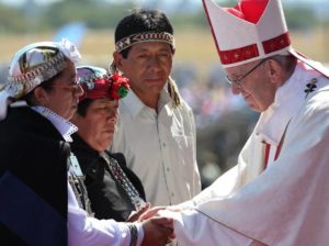 Il Papa con i Mapuche