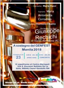 GenFest 2018. Il 23 febbraio a Castelgandolfo un concerto “per un mondo unito e solidale”