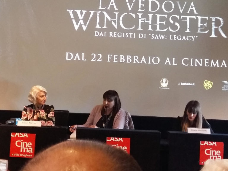 “La vedova Winchester”. Helen Mirren a Roma: “Per me la sua mente è un mistero”