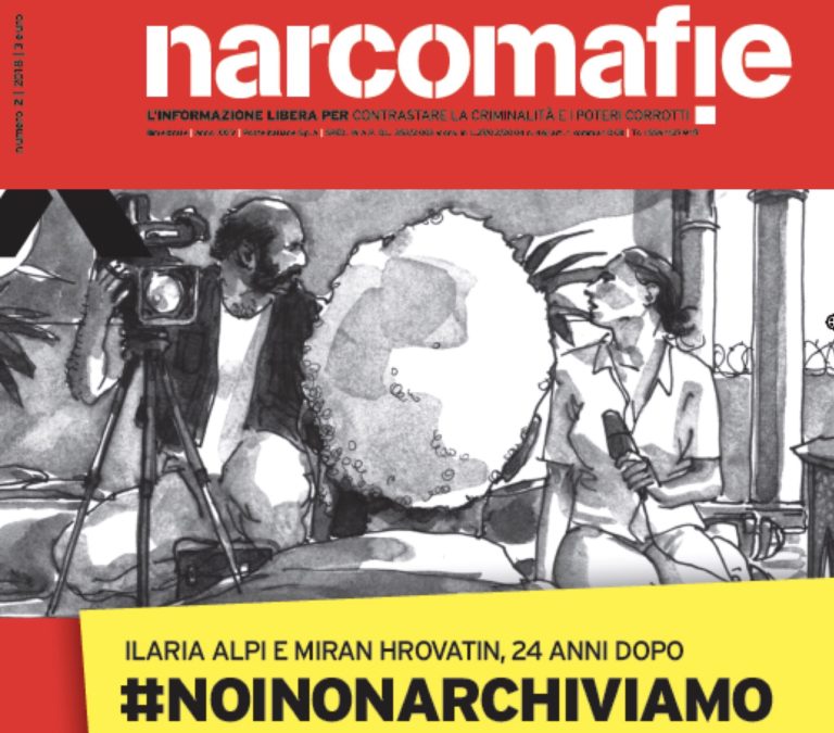 Narcomafie, un numero dedicato a Ilaria Alpi e Miran Hrovatin