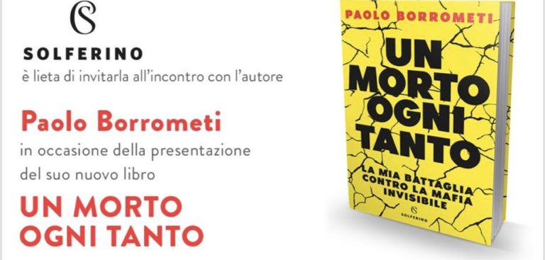 Oggi esce il primo libro di Paolo Borrometi. La presentazione ufficiale alle 18 in via Ripetta