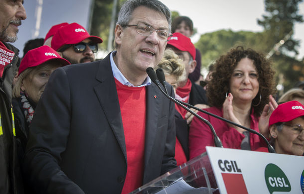 Il segretario della Cgil, Landini, alla passeggiata di questa sera per “scortare” Ranucci