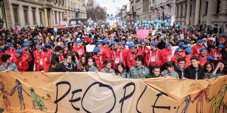 In 200mila a Milano. “Gli avversari non sono gli immigrati, ma gli sfruttatori”