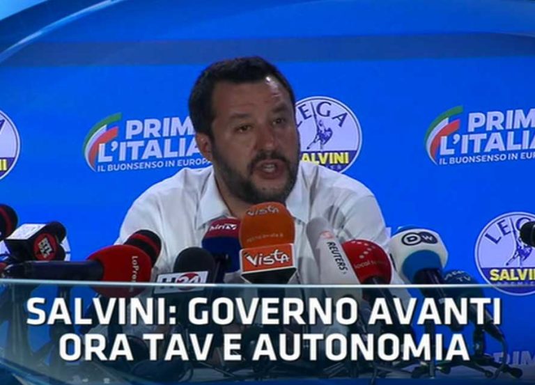 I Tg raccontano il trionfo di Salvini ed il tonfo di Di Maio.