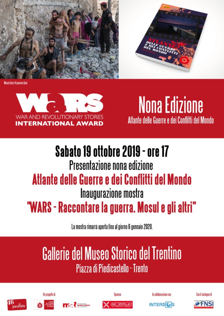 A Trento la presentazione della nona edizione dell’Atlante delle guerre e la mostra WARS