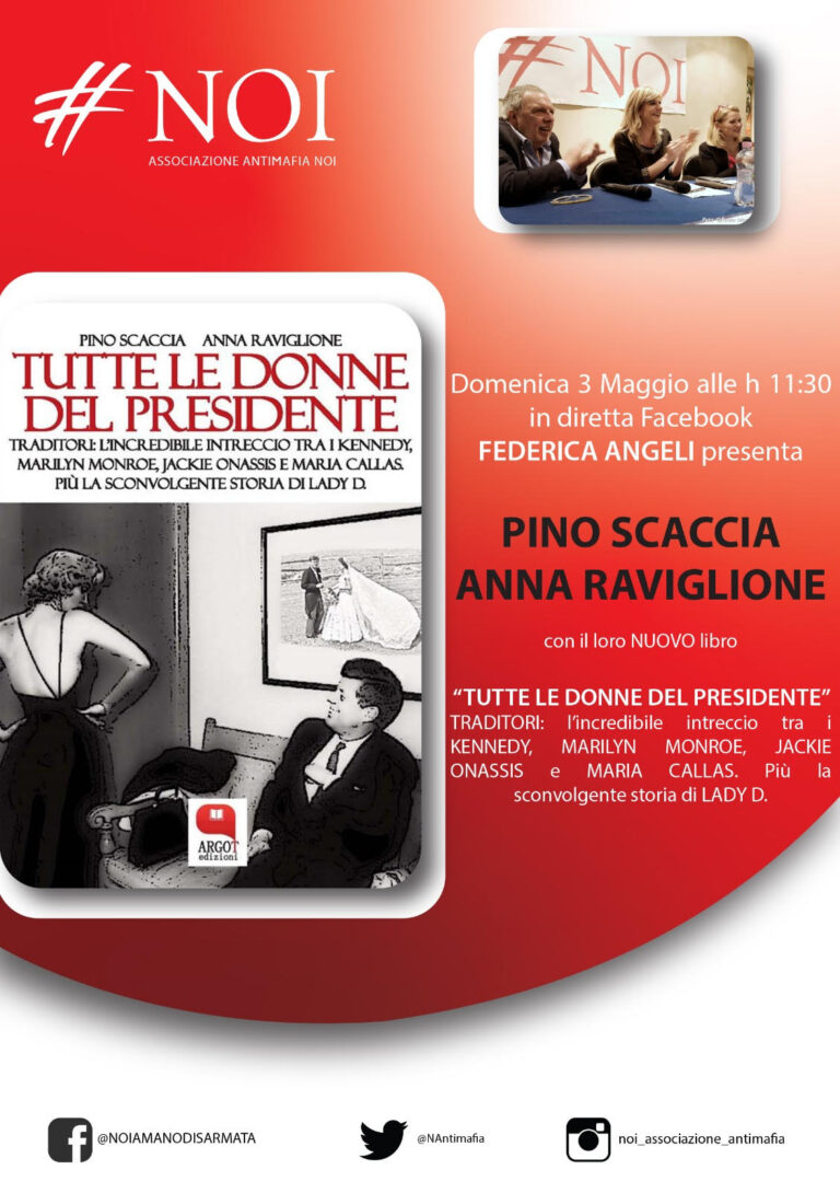 Noi presenta “Tutte le donne del presidente”: Federica Angeli dialoga con Pino Scaccia e Anna Raviglione