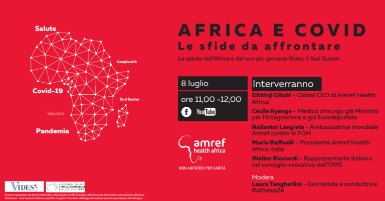 “Africa e Covid. Le sfide da affrontare”. Evento online – 8 luglio, dalle 11 alle 12