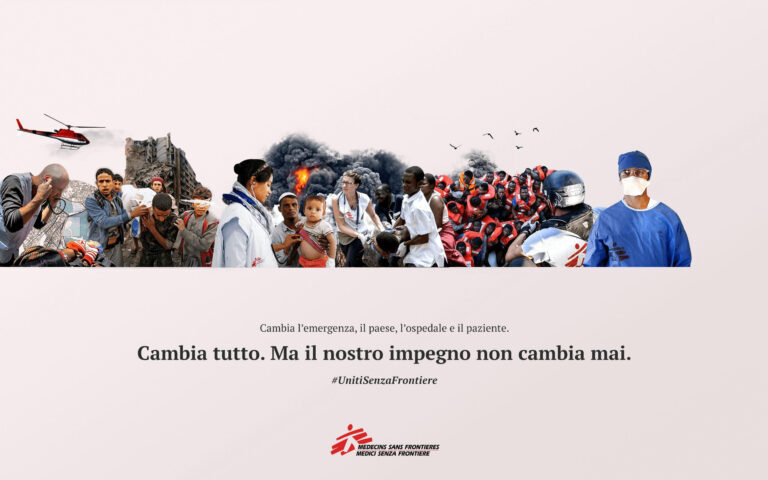 Nuova campagna MSF: Cambia tutto, ma il nostro impegno non cambia mai