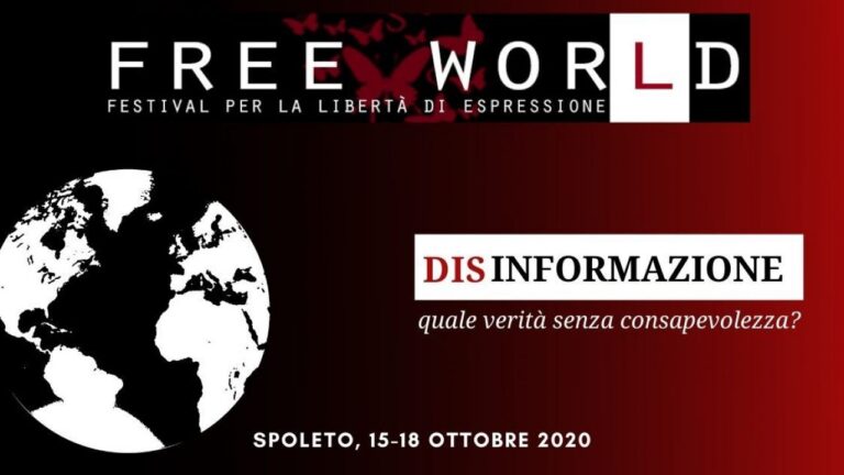 Festival Free Wor(ld) per la libertà di espressione. Spoleto, 15-18 ottobre