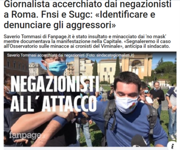 Italia: troppi attacchi ai giornalisti nelle piazze. La denuncia del consorzio Media Freedom Rapid Response