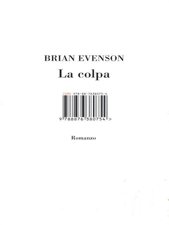 L’America di Brian Evenson. ‘La colpa’,  Isbn Edizioni