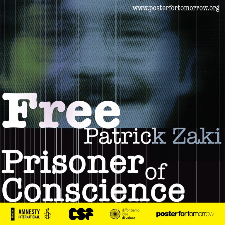 “Free Patrick Zaki, prisoner of conscience”. Dal 28 gennaio il concorso