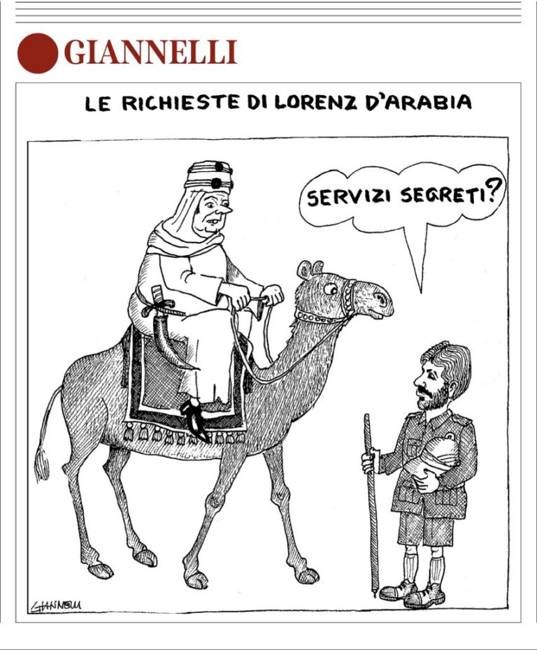 Emilio Giannelli, il geniale vignettista ha incontrato il suo Lorenz d’Arabia