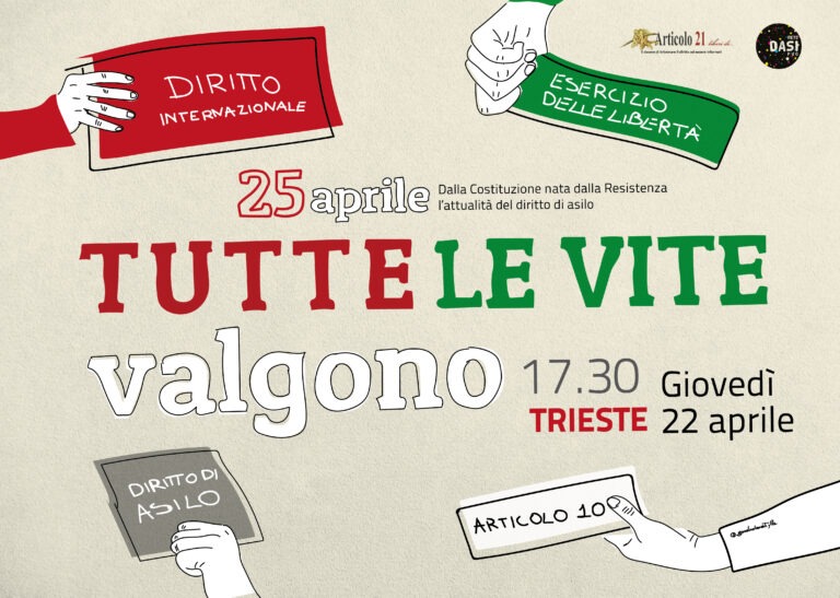 Verso il 25 aprile, il sostegno di Assostampa Fvg a iniziativa Trieste