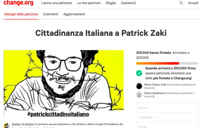 “Zaky cittadino italiano”, Senato approva mozione che recepisce le richieste di 200mila firmatari su Change.org