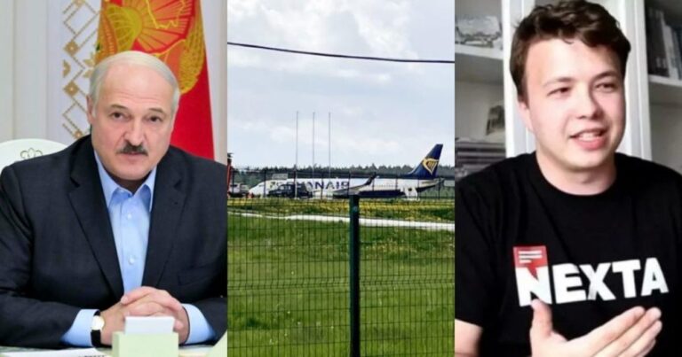 Il Dittatore Lukashenko fa dirottare un volo della Ryanair per arrestare un suo oppositore