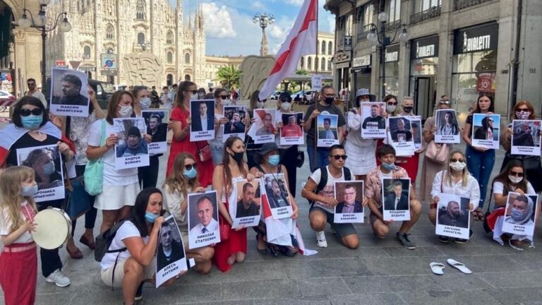 Bielorussia. Tante le manifestazioni in Italia a sostegno dei prigionieri politici. Il 3 giugno a Roma