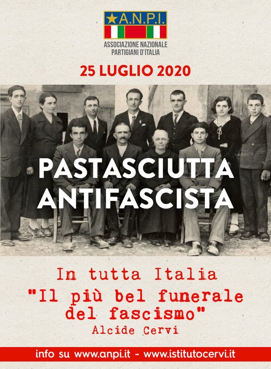 Il 25 luglio, in tutta Italia, la “Pastasciutta antifascista”
